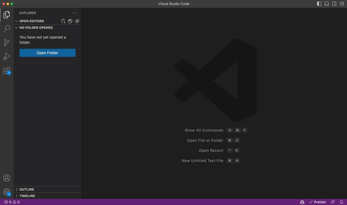 Visual Studio Code interface | academy.digilab.co.uk